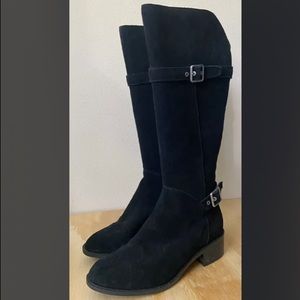 Women’s Cole Hahn Indiana Suede Riding Boot Black Sz 7B